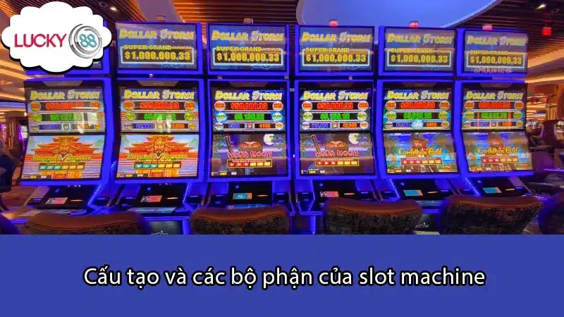 Cấu tạo và các bộ phận của slot machine